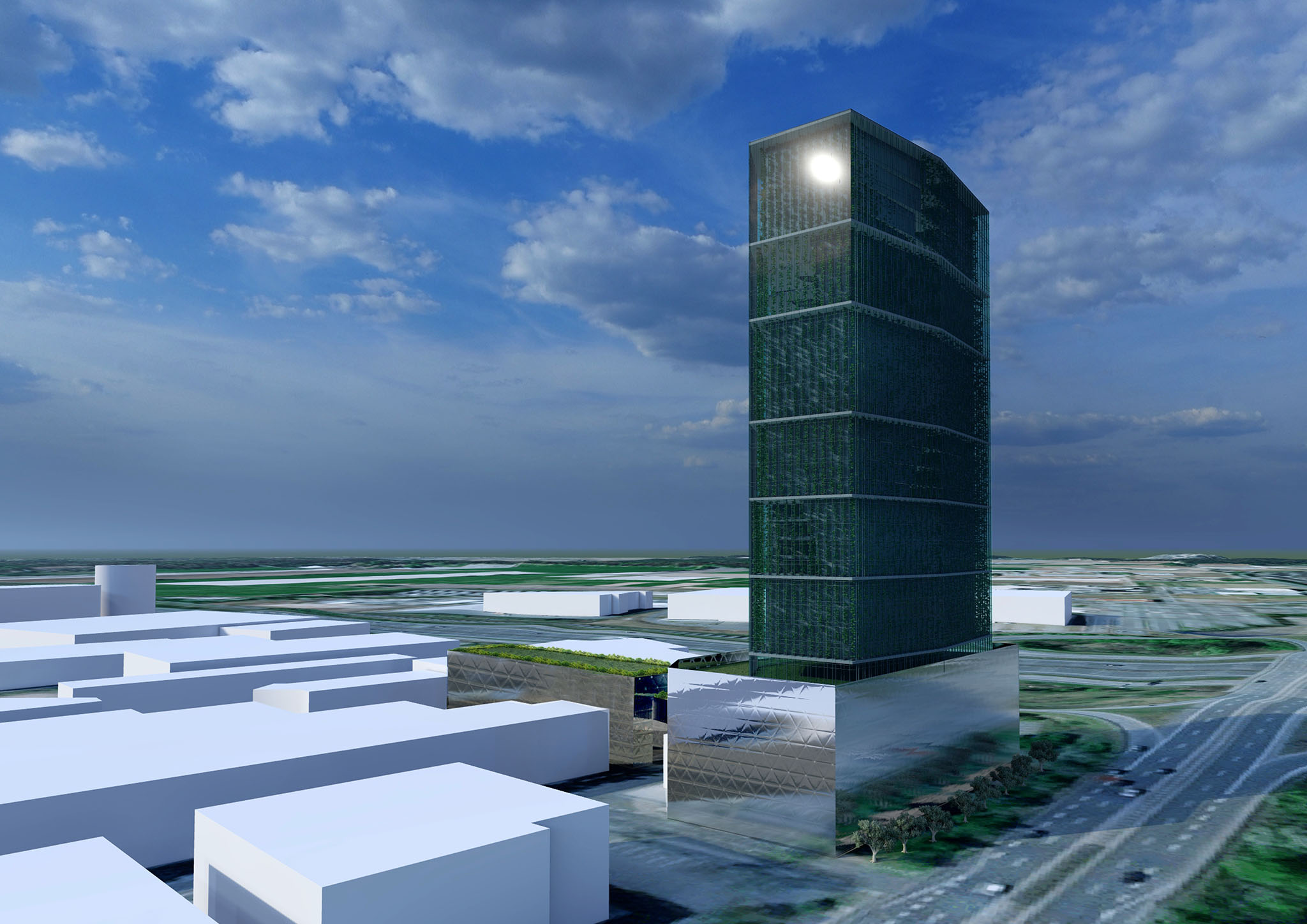 Bild 2: Hochhaus, Grüne Architektur, nachhaltige Architektur, Green Building, Ökologisches Bauen