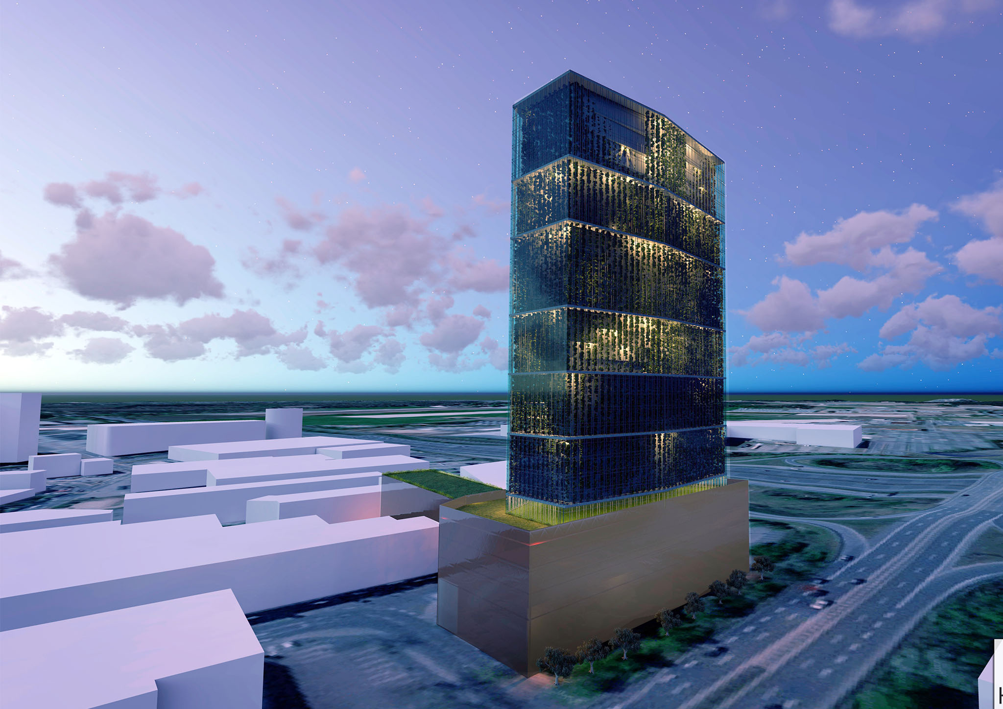 Bild 4: Hochhaus,Nullenergiehaus, nachhaltig, Nachhaltige Architektur, Ökolisches Bauen