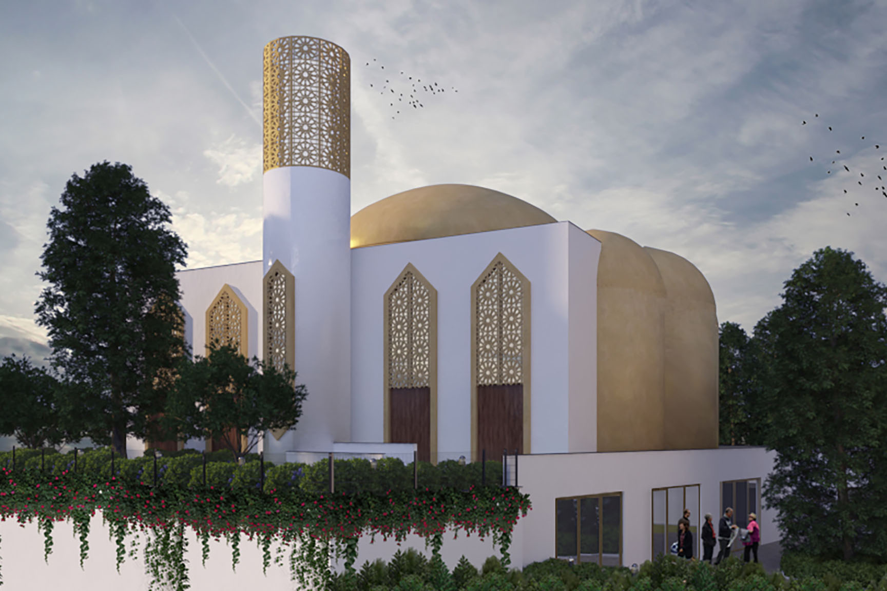 Bild 1: Moschee, Grüne Architektur, nachhaltige Architektur, Green Building, Ökologisches Bauen